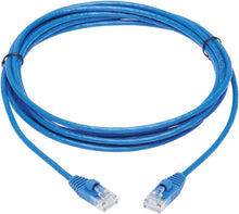 Load image into Gallery viewer, 4 Cat6a Ethernet Network Patch Cable RJ45 23AWG 600Mhz Solid Copper Wire 3' Blue