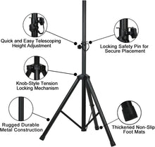 Charger l'image dans la galerie, MR DJ SS350 Pro Universal Folding Tripod DJ PA Home On Stage Speaker Light Stand