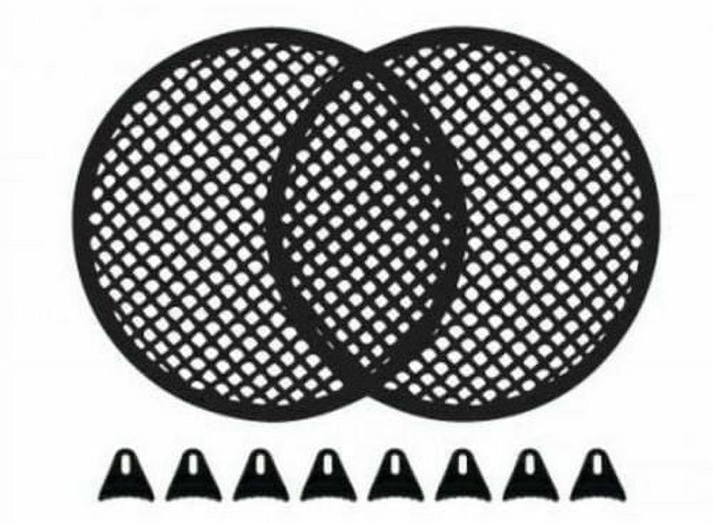 MK 2 pack 8" INCH GRILL WAFFLE SPEAKER SUB WOOFER GRILLS WITH CLIPS AND SCREW