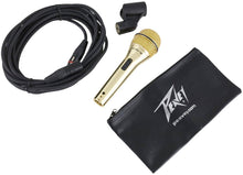 Load image into Gallery viewer, Peavey PVI 2G Cardioid Unidirectional Dynamic Vocal Microphone with XLR Cable - Gold