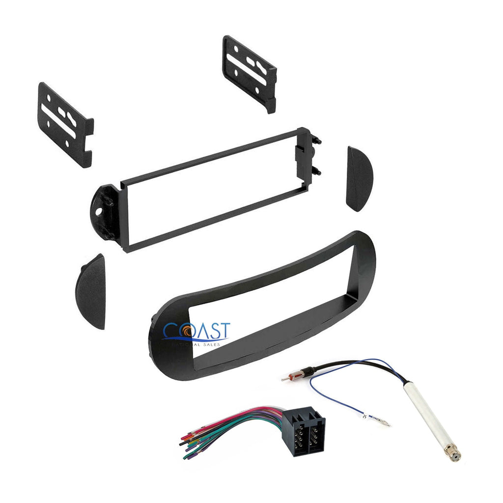 Car Radio Stereo Single DIN Dash Kit Harness Fit 1998-2011 Volkswagon Beetle