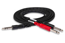 Load image into Gallery viewer, Hosa STP-202 Insert Cable1/4 in TRS to Dual 1/4 in TS – 2 Meter