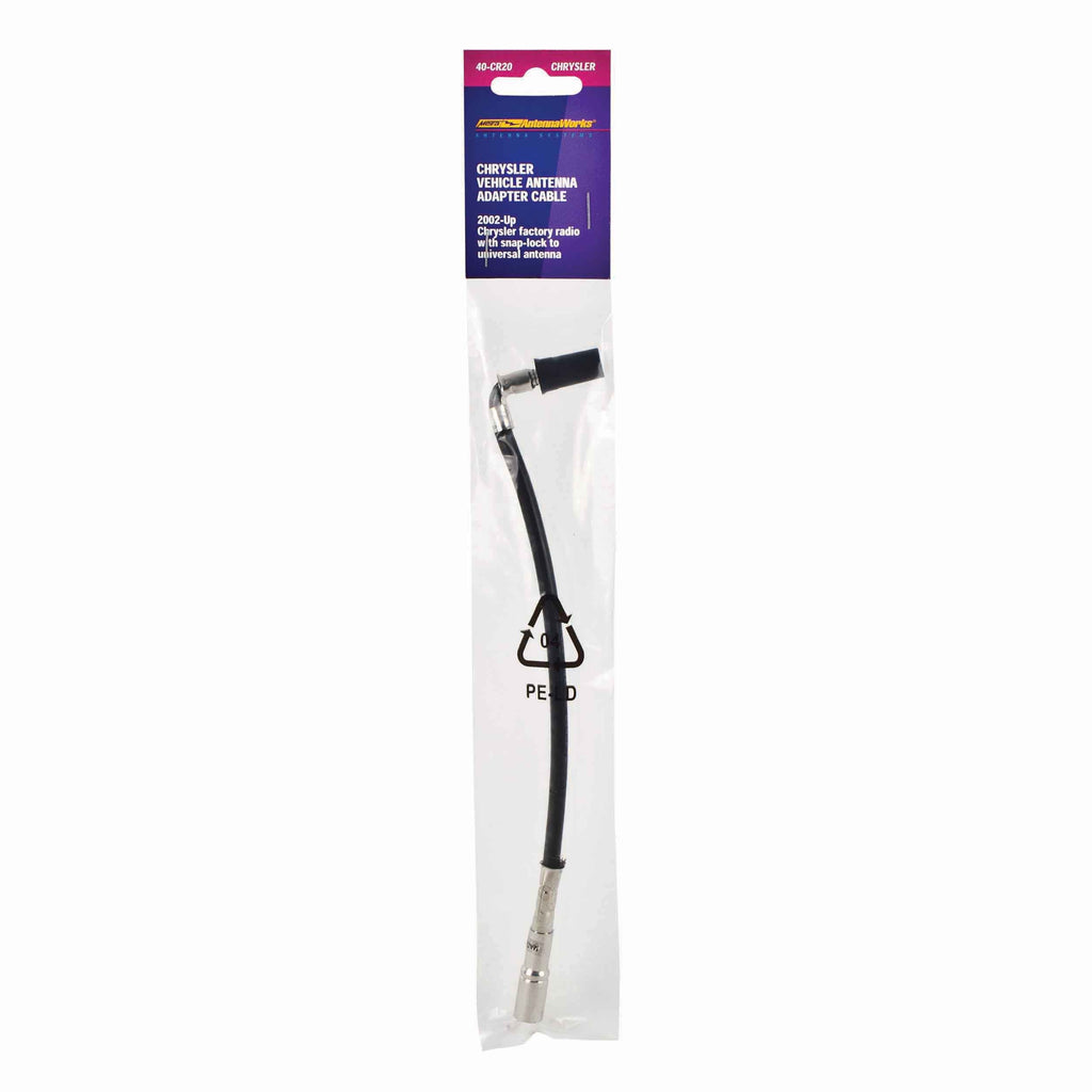 Metra 40-CR20 Antenna Adapter Cable - Compatible Fits for Chrysler/Dodge/Ford/GM/Jeep 2002-Up