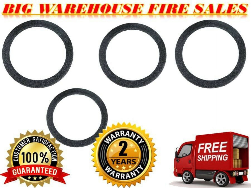 4 12" Gray Carpeted MDF Car Stereo Speaker Woofer Subwoofer Sub Ring Spacer