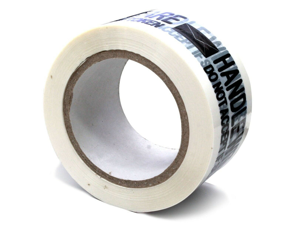 10 3MIL PRINTED HANDLE WITH CARE CARTON SEALING PACKING BOX TAPE 2.5" X 110 YARD