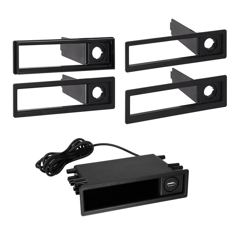 Metra 88-00-9007 ISO-DIN pocket 1981-2012 with USB Charging Adapter