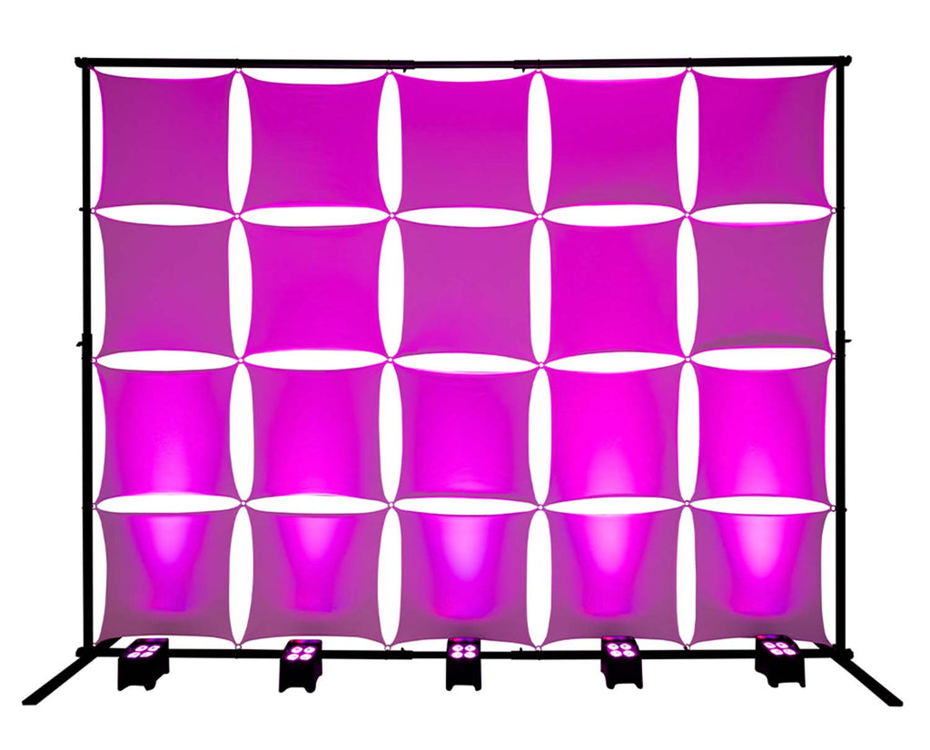 Headliner HL30070 Ventura DJ Backdrop use with uplights for vivid color