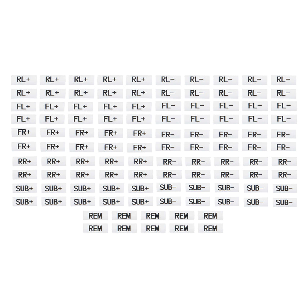 Tsunami TSX-SPHS-PK 120-Piece Speaker Wire Heat Shrink Labels - Refill Pack
