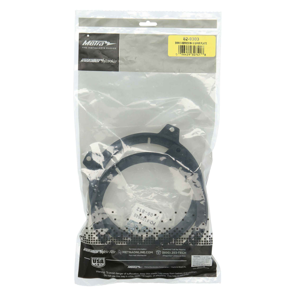 Metra 82-9303 Speaker Adapter 5.25in Compatible Fits for BMW 3-Series 99-10 - Pair