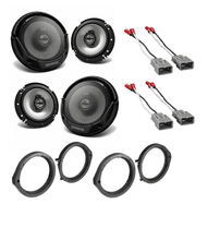 Charger l'image dans la galerie, 2 Set Kenwood KFC1666S 6.5" speaker Fit Honda 6.5" Or 6.75" Speaker Adapter &amp; Harness