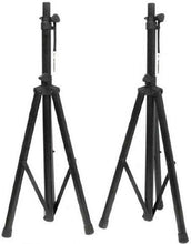 Load image into Gallery viewer, 2 Pack MR DJ SS350B Universal Heavy-Duty Folding Tripod Speaker Stand