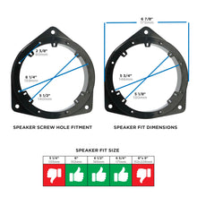 Load image into Gallery viewer, Metra 82-8151 Speaker Adapter 6 to 6 3/4in - Compatible Fits for Lexus RX300 1999-2003