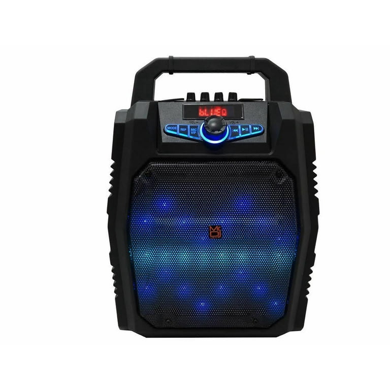 MR DJ PARTY ROCK 8" Speaker System Bluetooth Big Led Portable Stereo Tailgate