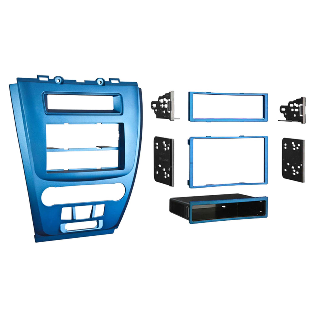 Metra 99-5821BL Single or Double DIN Installation Blue Dash Kit - Compatible Fits for Ford Fusion / Mercury Milan 2010-2012