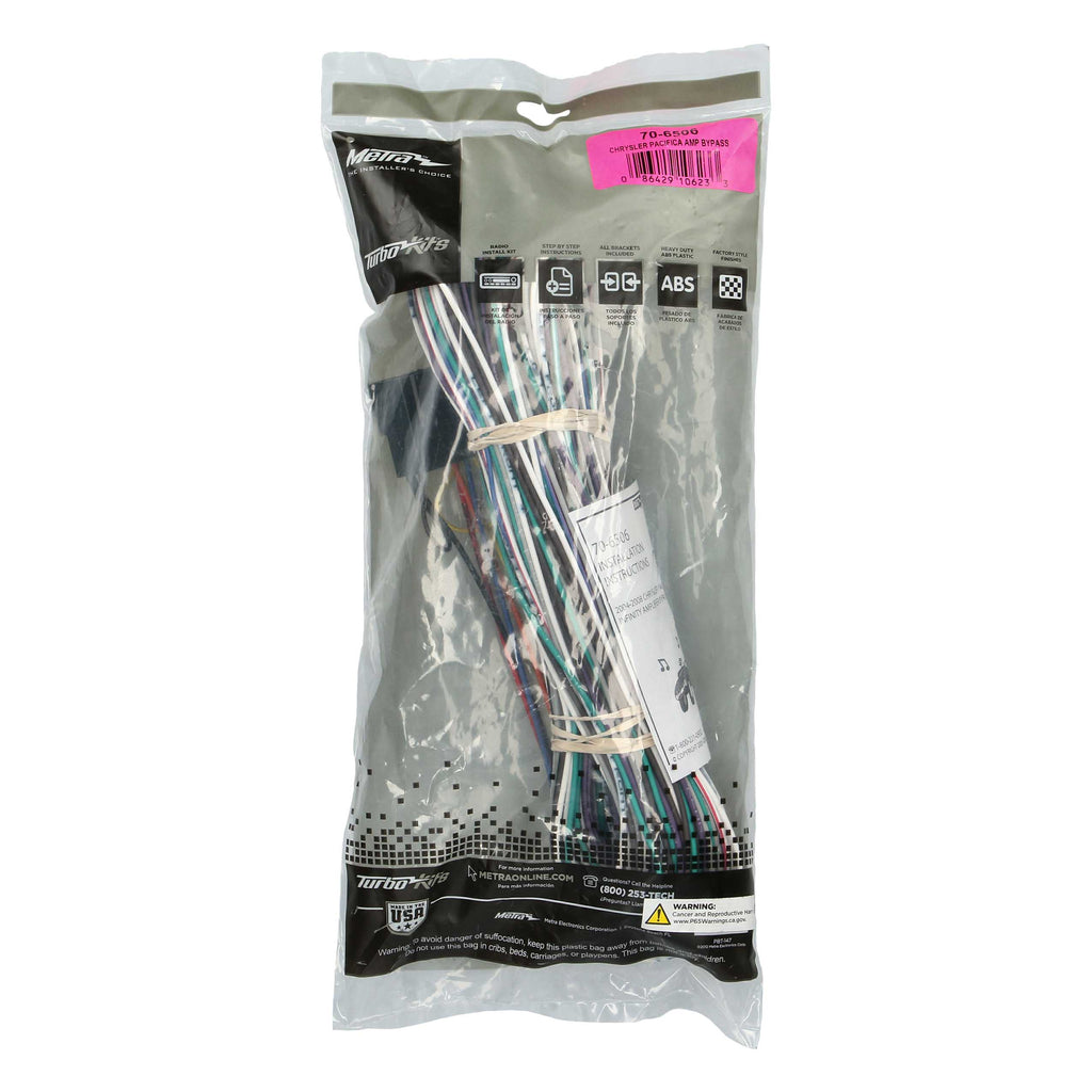 Metra 70-6506 Amp Bypass Harness Compatible Fits Chrysler Pacifica 2004-2008