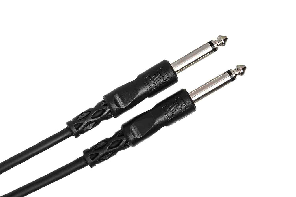 Hosa CPP-110 Unbalanced Interconnect Cable, 1/4 in TS to Same - 10 Feet