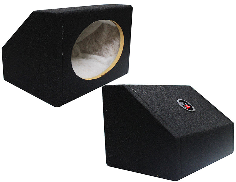 Absolute 6 1/2" Angled/Wedge Single Speaker Enclosure box pair 6.5" speaker box