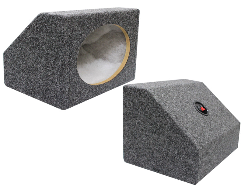 Absolute USA 6X9PKG 6 X 9 Inches Angled/Wedge Box Speakers, Set of Two (Grey)