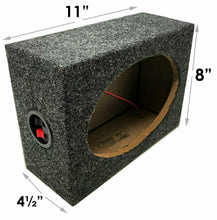 Charger l&#39;image dans la galerie, 2 Pair MK Audio 6&quot;x9&quot; Square MDF Speaker Box Black Carpet for Car Home