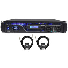 Load image into Gallery viewer, Peavey IPR2 5000 2-Channel Lightweight 5000W Power Amplifier + 2 PV25 Speaker Cable