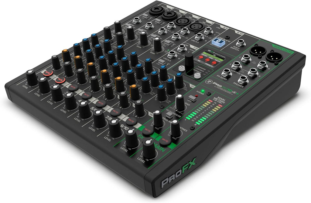 Mackie ProFX10v3+ 10-Channel Analog Mixer for Studio-Quality Recording and Live Streaming With Enhanced FX, USB Recording Modes and Bluetooth