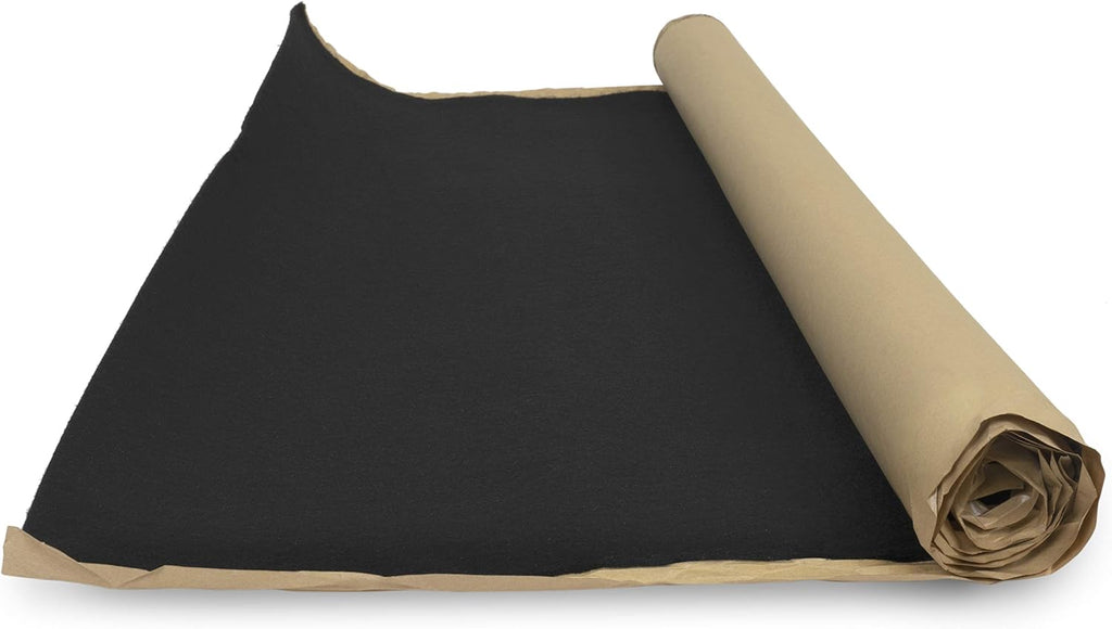 MR DJ MACA8BK 4' x 8' Self-Adhesive Underfelt Carpet Liner for Subwoofer Boxes Speaker Enclosures Car Trunks
