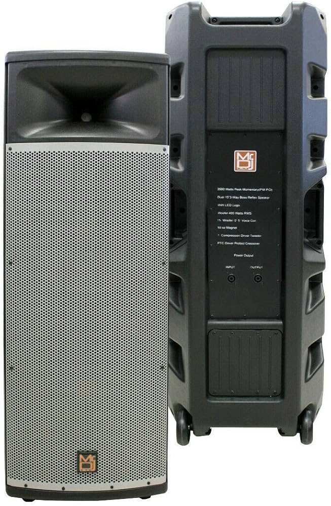 2 MR DJ PRO215S Professional PRO PA DJ Dual 15” 3-Way Full-Range Passive DJ PA Multipurpose Live Sound Loudspeaker