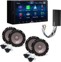 Charger l&#39;image dans la galerie, Alpine iLX-W670 Receiver, 2 Pair SXE-1751S 6.5&quot; Component &amp; KTA-450 Power Pack