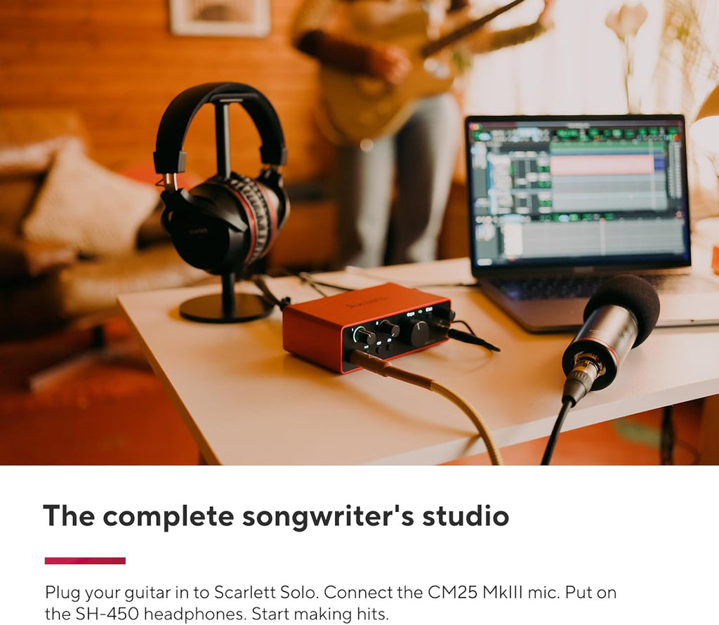 Focusrite Scarlett Solo Studio USB Audio Interface & Recording Bundle