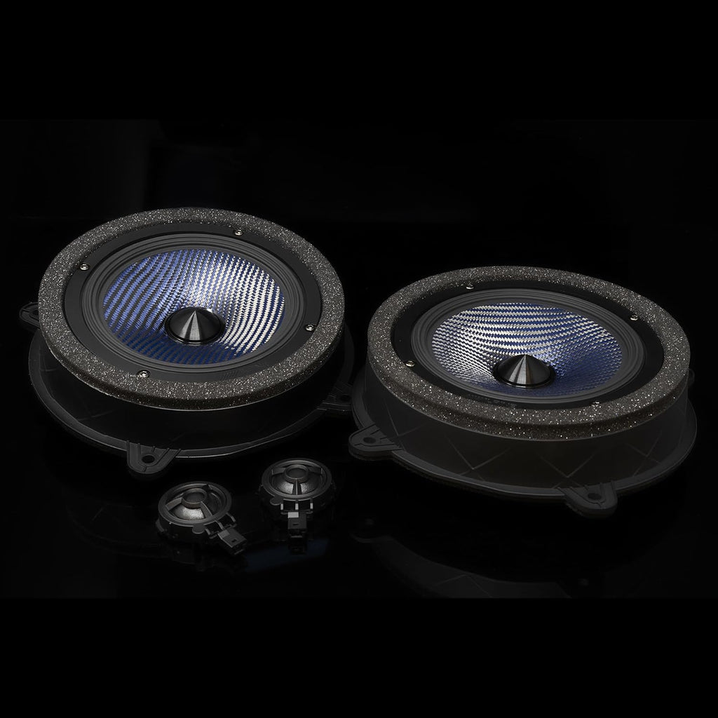Alpine EV-65CF-T 6.5" Front Door Speaker Fit 2017-24 Tesla 3 & 2020-24 Y Bundle