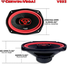 Charger l'image dans la galerie, Cerwin Vega V693 2025 Edition - 6"x9" 3-WAY FULL RANGE SPEAKERS