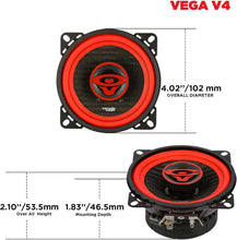 Charger l'image dans la galerie, Cerwin Vega V4 2025 Edition 4" 2-Way Coaxial Speakers (4Ω)