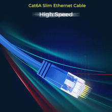 Load image into Gallery viewer, 20 American Terminal EPC3BL 3' Cat6a Ethernet network patch cable RJ45 23AWG 600M solid copper wire 3' blue