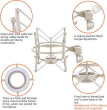 Charger l&#39;image dans la galerie, MR DJ SP01S Spider Microphone Shockmount Selected Studio Condenser Microphones