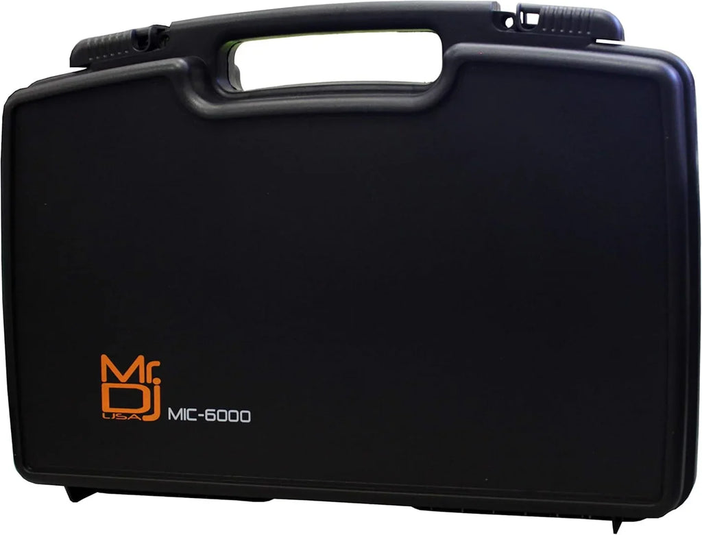 MR DJ MIC6000 Wireless Dual Handheld design Microphone System + Carrying Case