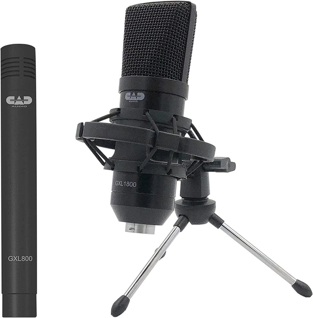 CAD Audio GXL1800SP Studio Pack with GXL1800 Side Address & GLX800 Small Diaphragm Mic - Perfect for Studio, Podcasting & Streaming