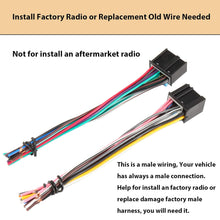 Load image into Gallery viewer, XP Audio Factory Stock OE Radio Stereo Wire Harness Adapter Replace Compatible with GM GMC Chevrolet Pontiac Buick 2006-2017 Original Male Plug Not for Add Aftermarket Radio