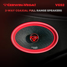 Charger l'image dans la galerie, Cerwin Vega V692 2025 Edition 6"x9" 2-WAY COAXIAL FULL RANGE SPEAKERS 2Ω