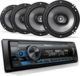 Pioneer DEH-S4220BT 1-DIN Bluetooth Car Stereo CD Player & 2 Pioneer 6.5