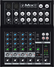 Charger l&#39;image dans la galerie, Mackie Mix8 Mix Series, 8-Channel Compact Mixer with Studio-Level Audio Quality