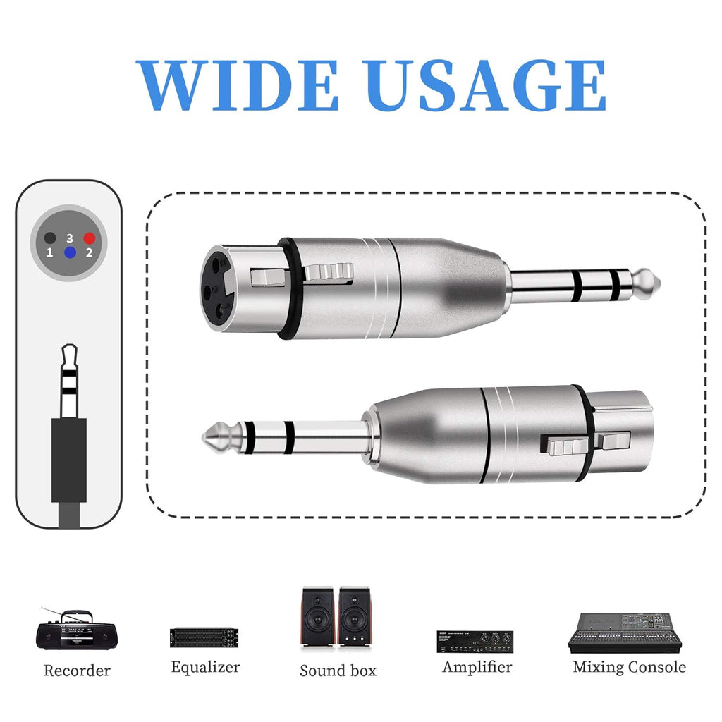 MR DJ XFTRS 1/4" TRS to Balanced XLR Female Adapter