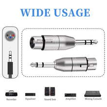Charger l&#39;image dans la galerie, MR DJ XFTRS 1/4&quot; TRS to Balanced XLR Female Adapter