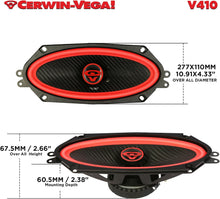 Load image into Gallery viewer, Cerwin Vega V410 2025 Edition - 4"x10" 2-Way Coaxial Full Range Speakers (4Ω) - V410