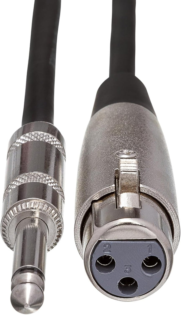 Hosa MCH-110 Microphone Cable XLR Female to 1/4" TS Male 10 foot