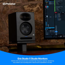 Charger l&#39;image dans la galerie, PreSonus Eris Studio 5 5.25-inch 2-Way Active Studio Monitors with EBM Waveguide