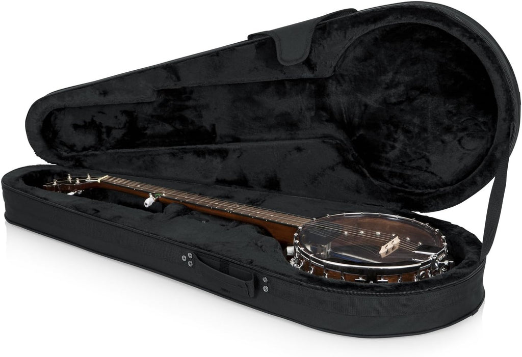 Gator Cases GL-BANJO-XL Lightweight Polyfoam Banjo Case for Full Size Banjos
