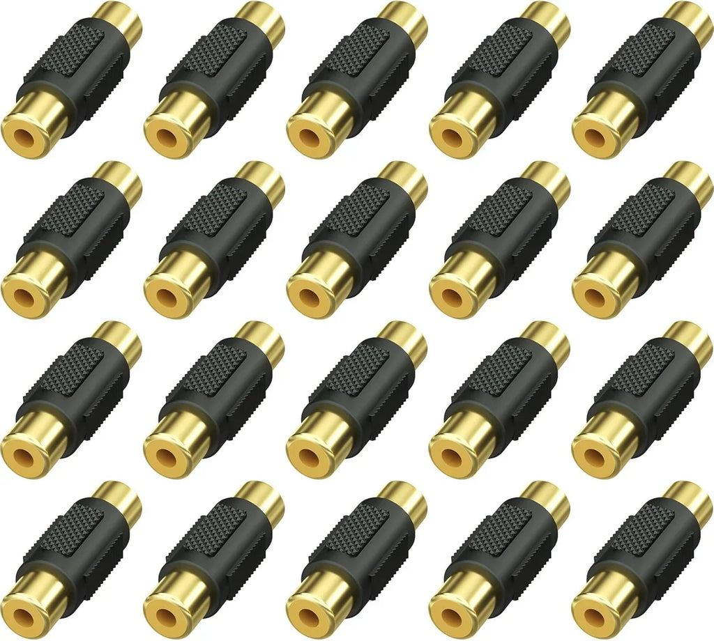 American terminal ATFF-100B-50 Gold RCA Female-to-Female Coupler Adapter 50 Pack