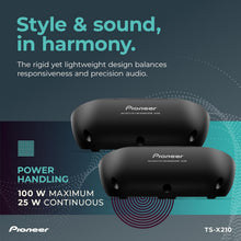 Charger l'image dans la galerie, Pioneer TS-X210 200W 5.25" 3-way 4-ohm Surface Mount Coaxial Car Speakers