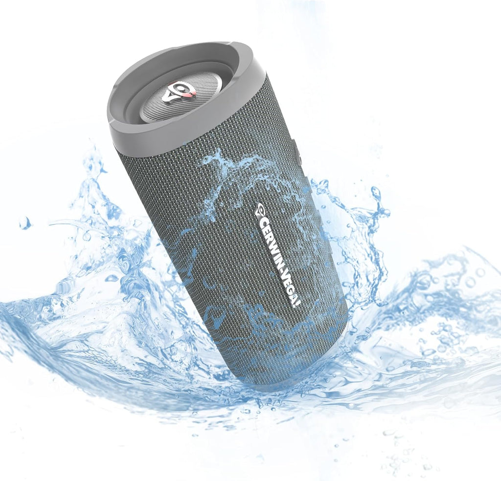 Cerwin Vega VMGRY Vega Mini Gray Portable Compact Powerhouse Bluetooth Speaker