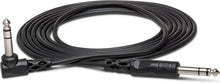 Charger l'image dans la galerie, Hosa CPP-103R Interconnect Cable 1/4-inch TS Male to Right-angle 1/4-inch TS Male 3 foot